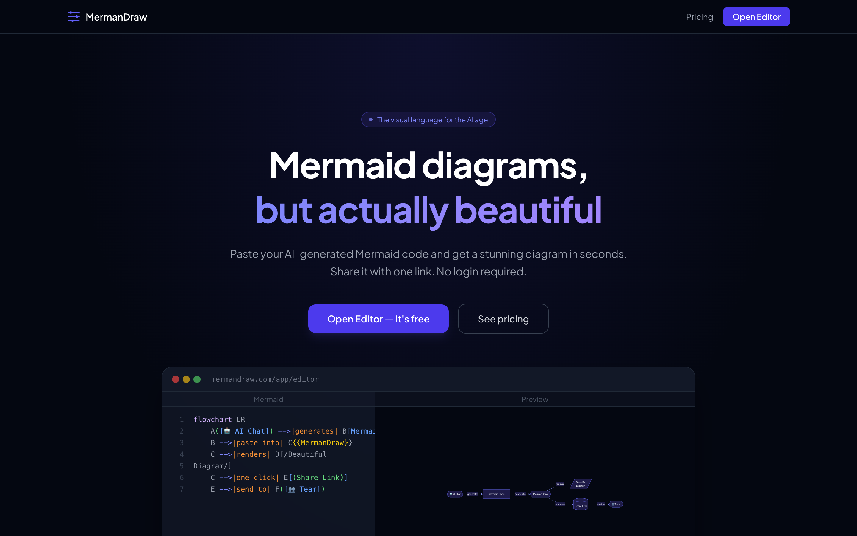 MermanDraw 메인 화면
