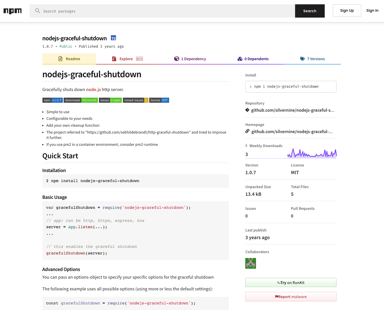 nodejs-graceful-shutdown package thumbnail